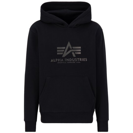 Alpha Industries Basic Hoody Carbon Black / Black L