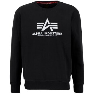 Alpha Industries Basic Sweater Carbon Black / Silver