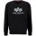 Alpha Industries Basic Sweater Carbon Black / Silver