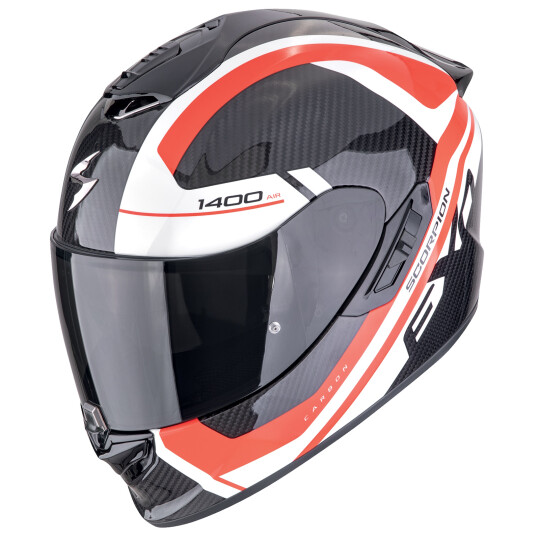 Scorpion Exo-1400 Evo II Carbon Air Enko Casco Integral Negro / Rojo / Blanco