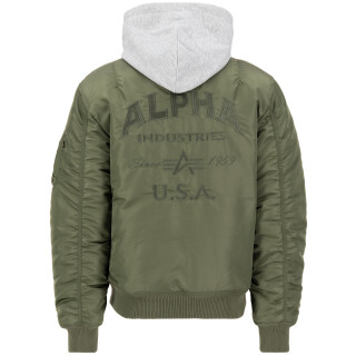 Alpha Industries Bomber Jacket MA-1 ZH Back EMB sage-green 3XL