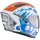 Scorpion Exo-JNR Air The4elements Integralhelm Weiss / Blau / Orange