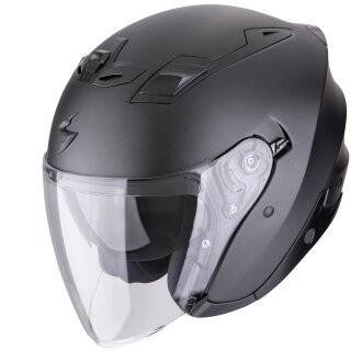 Scorpion Exo-Z1 Solid Jet Helmet Matt Pearl Black