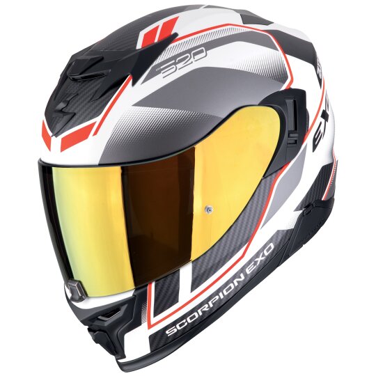 Scorpion Exo-520 Evo Air Lena Integralhelm Weiss / Silber / Rot