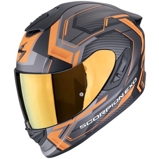 Scorpion Exo-1400 Evo II Air Linart Integralhelm Mattschwarz / Orange