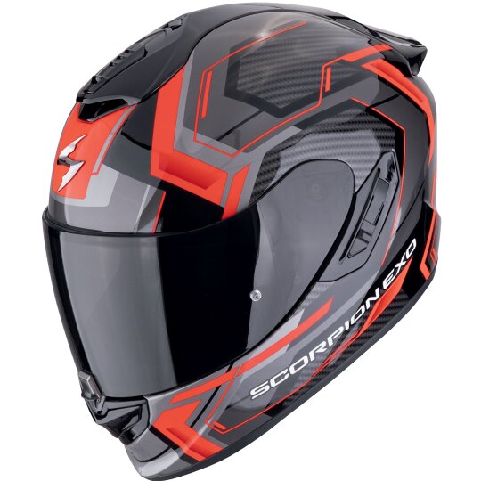 Scorpion Exo-1400 Evo II Air Linart Casco Integral Negro / Rojo