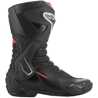 Alpinestars SMX-6 V3 Motorradstiefel Schwarz / Rot-Fluo 40