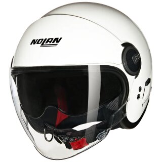 Nolan N21 Visor Classico N-Com Jet Helmet White