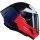 Nolan X-804 RS Ultra Carbon Blocco Integralhelm Rot / Blau / Weiss