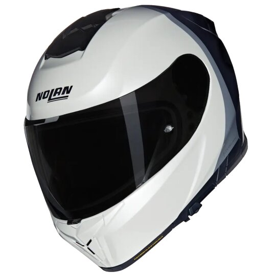 Nolan N80-8 Verniciatura Speciale N-Com Integralhelm Schwarz / Weiss