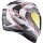 Scorpion Exo-520 Evo Air Lena Integralhelm Weiss / Silber / Rot S