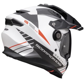 Scorpion Exo-ADF-9000 AIR Feat Adventure Helmet Matt White / Black / Red L