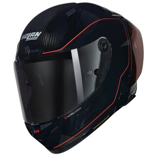 Nolan X-804 RS Ultra Carbon Asso Di Picche Integralhelm Schwarz / Rot L