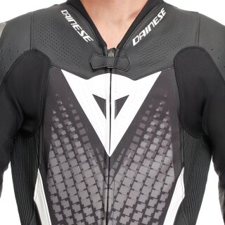 Dainese Laguna Seca 6 1 tlg. Lederkombi Schwarz / Weiss / Anthrazit