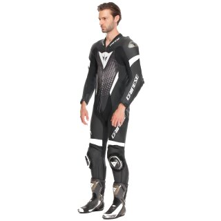 Dainese Laguna Seca 6 1 tlg. Lederkombi Schwarz / Weiss / Anthrazit