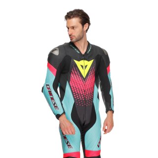 Dainese Laguna Seca 6 1-Piece leather suit black / blue / pink