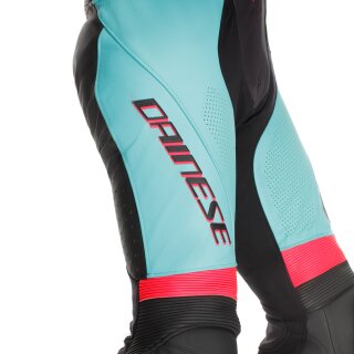 Dainese Laguna Seca 6 1 tlg. Lederkombi Schwarz / Blau / Rosa