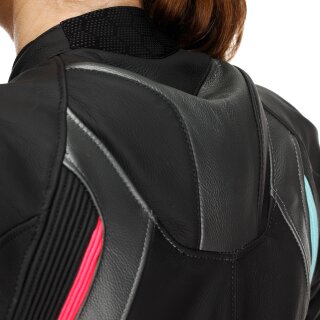 Dainese Fluminea 2 tlg. Lederkombi Schwarz / Weiss / Anthrazit