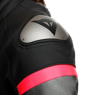 Dainese Fluminea 2 tlg. Lederkombi Schwarz / Weiss / Anthrazit