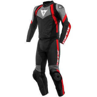 Dainese Avro 4 2 tlg. Lederkombi Schwarz / Antrazit /...