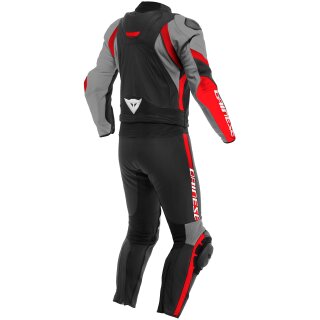 Dainese Avro 4 2 tlg. Lederkombi Schwarz / Antrazit /...