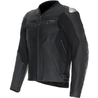 Chaqueta de cuero Dainese Racing 5 Perf. Negro / Negro