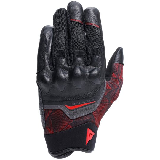 Dainese Ermex Gloves Black / Lava-Red