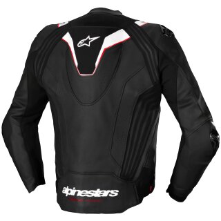 Chaqueta de cuero Alpinestars Missile V3 Negro / Blanco