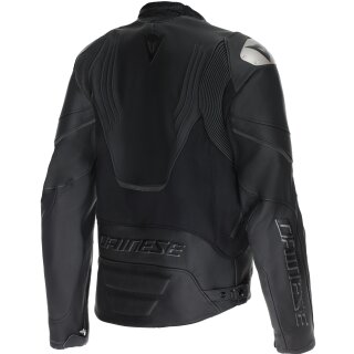 Dainese Racing 5 Lederjacke Schwarz / Schwarz 49 - Lang