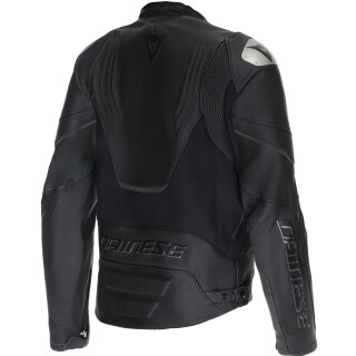 Dainese Racing 5 Lederjacke Schwarz / Schwarz 58