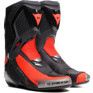 Dainese Torque 4 Motorradstiefel Schwarz / Fluo-Rot 40