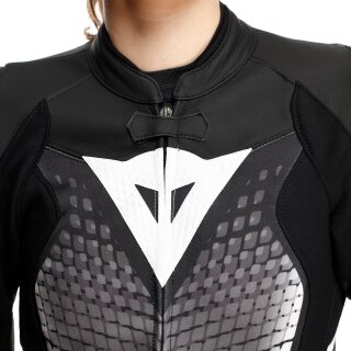 Dainese Fluminea 2 tlg. Lederkombi Schwarz / Weiss 42