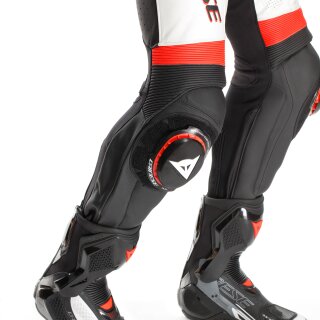 Dainese Laguna Seca 6 1 tlg. Lederkombi Schwarz / Weiss / Fluo-Rot 48