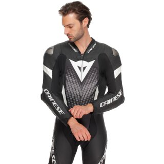 Dainese Laguna Seca 6 1 tlg. Lederkombi Schwarz / Weiss / Anthrazit 50