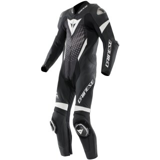 Dainese Laguna Seca 6 Mono de cuero de una pieza Negro / Blanco / Antracita