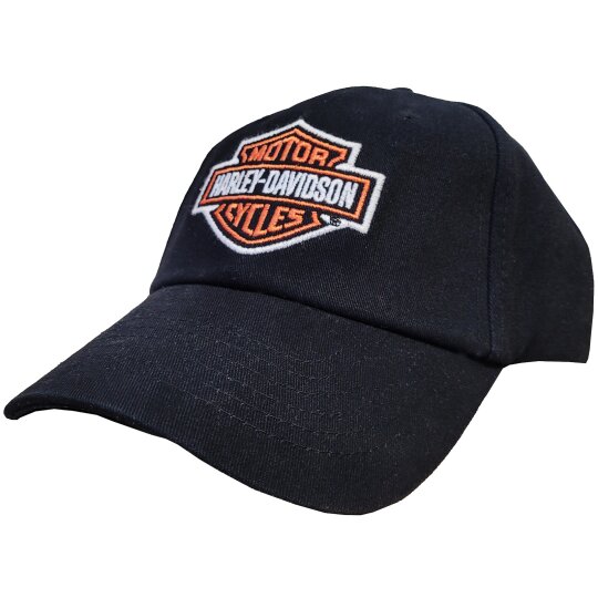 HD Cap Full Colour Bar & Shield Negro