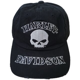 HD Cap Washed Skull Schwarz