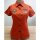 HD Stretch Woven Kurzarm Bluse Orange Damen M