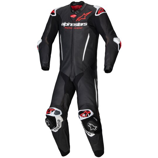 Alpinestars GP-R7 1tlg. Lederkombi Schwarz / Weiss / Rot-Fluo