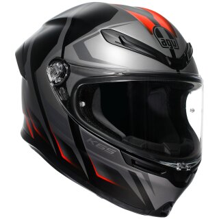 AGV K6 S Full-Face Helmet Karve Matt Black / Grey / Red