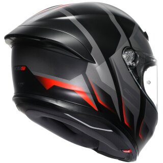 AGV K6 S Full-Face Helmet Karve Matt Black / Grey / Red