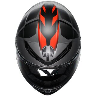 AGV K6 S Full-Face Helmet Karve Matt Black / Grey / Red