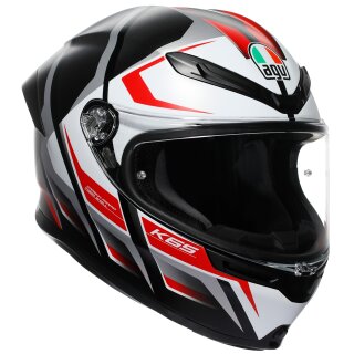 AGV K6 S Integralhelm Karve Matt-Schwarz / Weiss / Rot