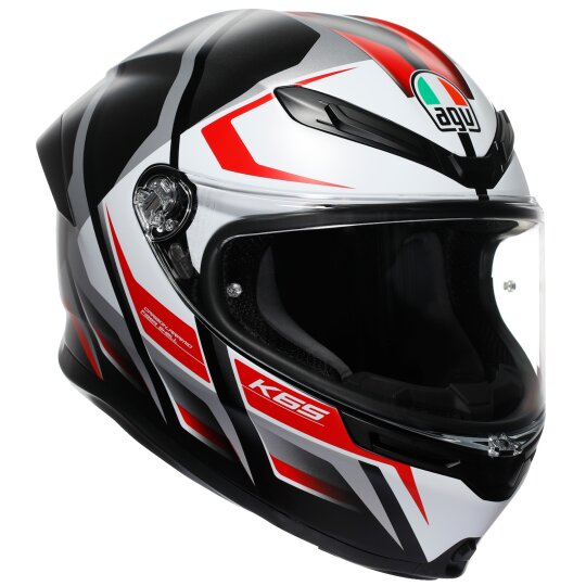 AGV K6 S Integralhelm Karve Matt-Schwarz / Weiss / Rot L