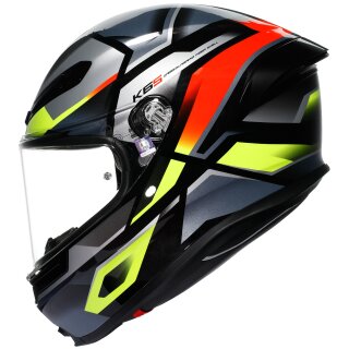 AGV K6 S Full-Face Helmet Erazer Black / Red / Yellow-Fluo