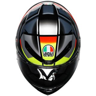 AGV K6 S Full-Face Helmet Erazer Black / Red / Yellow-Fluo