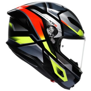 AGV K6 S Full-Face Helmet Erazer Black / Red / Yellow-Fluo L