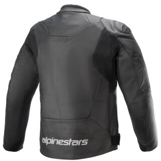 Alpinestars Faster V2 Lederjacke Herren schwarz 48