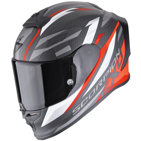 Scorpion Exo-R1 Evo Carbon Air Runner Integralhelm Matt-Schwarz / Rot