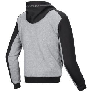 Alpinestars Chrome V2 Sport Hoodie Black / Grey / Red-Fluo